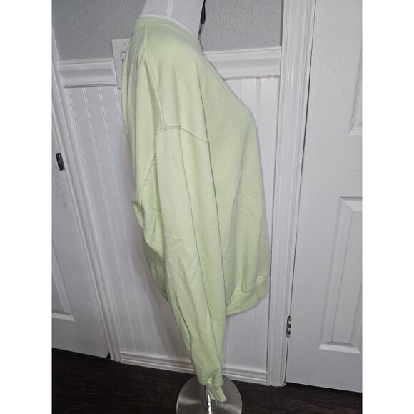 Women's Lime Green Sweater with Snowman Design - Picture 5 of 8